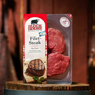 Block House Argentinisches Rinder-Filet-Steak 2x90G 